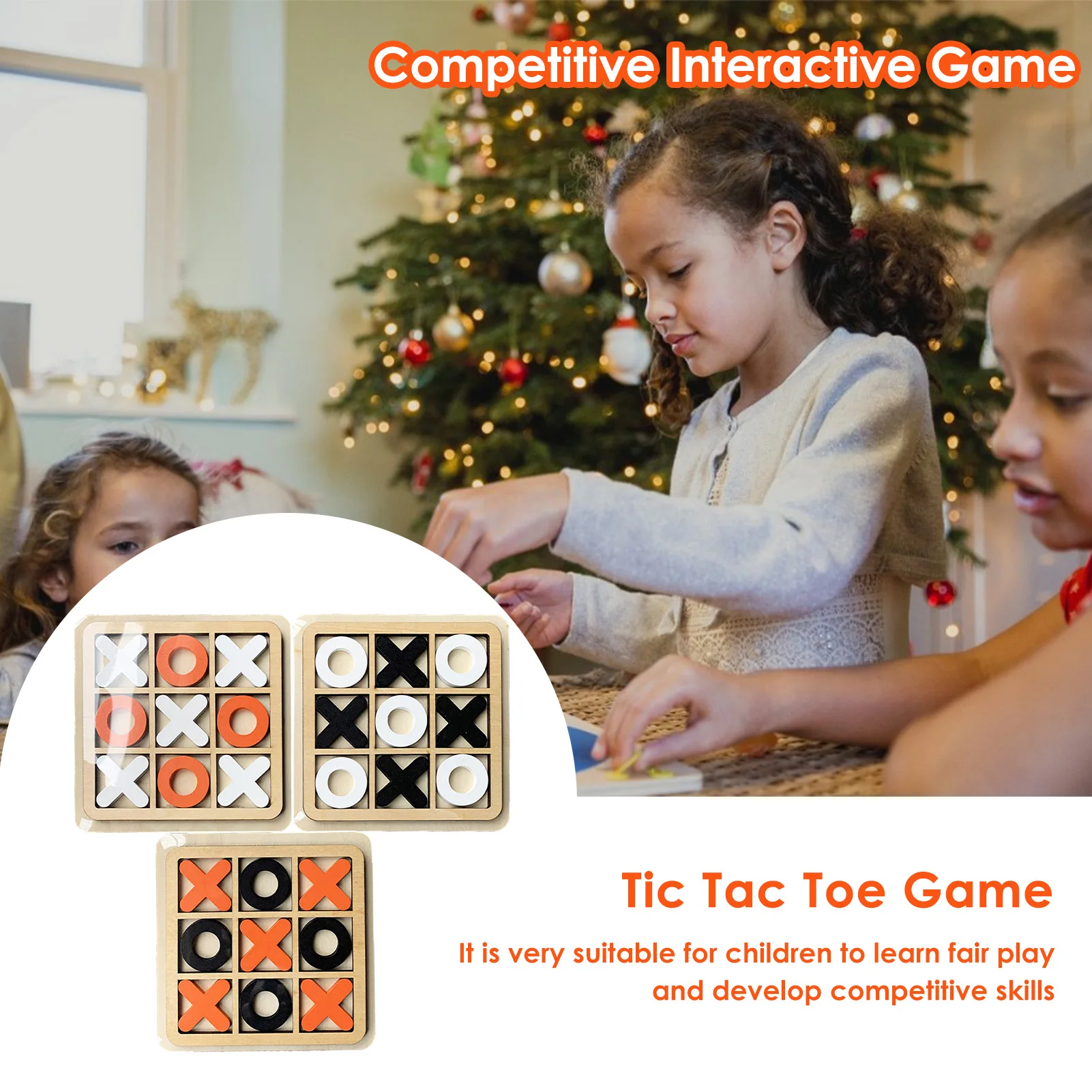 Cắm Trại Tic-Tac-Toe Game Mini Để Bàn Bảng Gỗ Trò Chơi Cạnh Tranh X O Khối Cho Bàn Trang Trí Đảng Trò Chơi Trẻ Em Quà Tặng