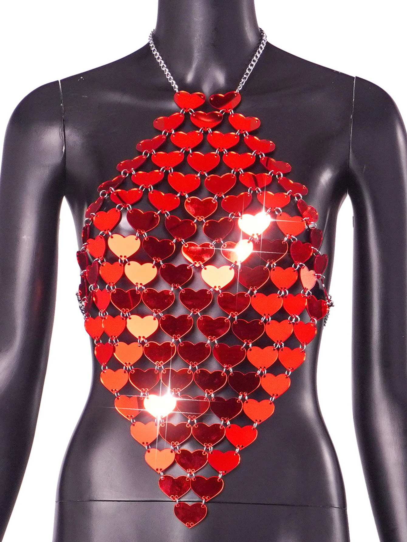 여성용 금속 스팽글 크롭 탑, 섹시한 y2k 의류, 여름철 볼 바디 비치 홀터 탱크 탑, 핫와이프 나이트 클럽 파티 탑 의상