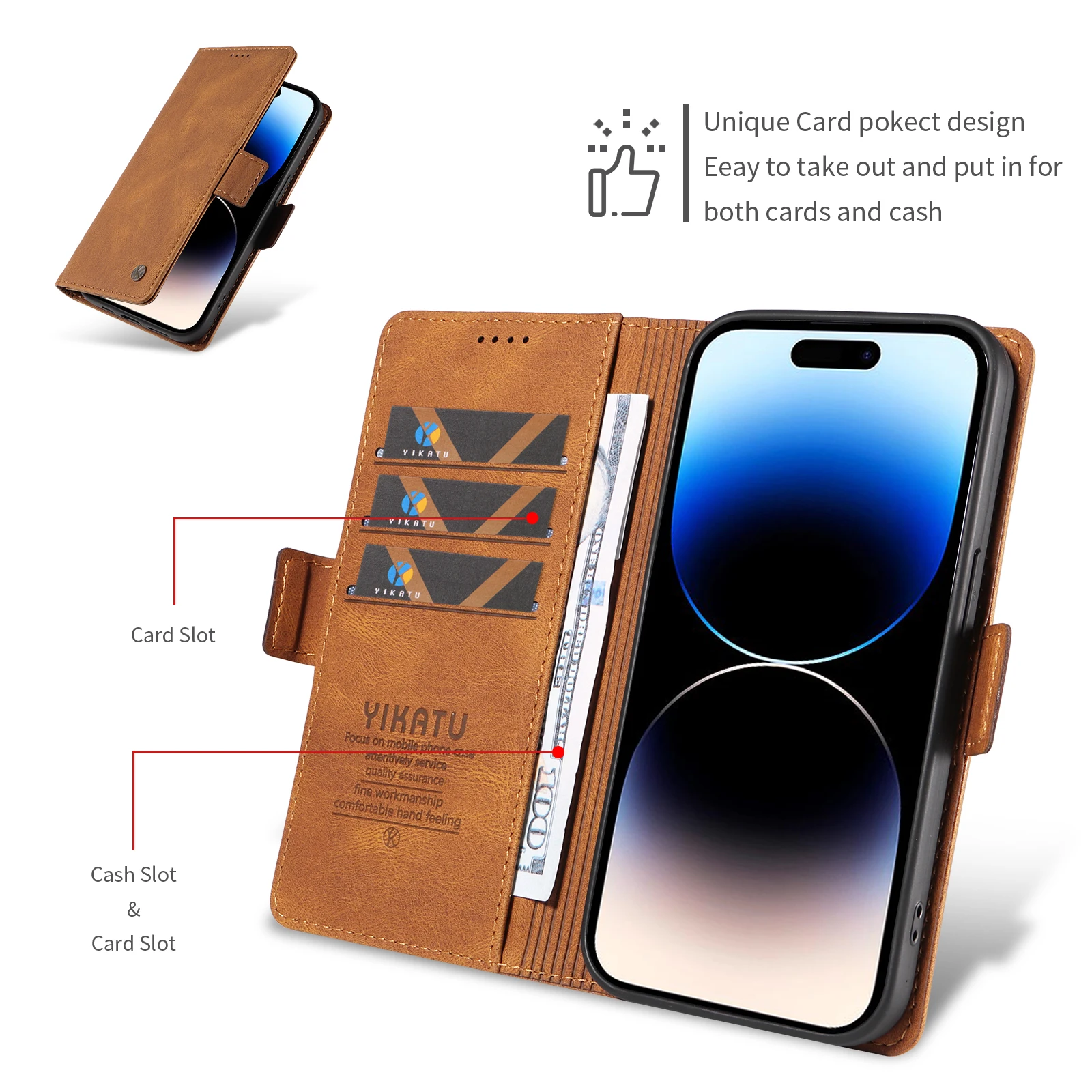 Etui Portfel na Motorola Moto G04 G05 G06 G14 G15 G24 G32 G34 G35 G45 G53 G54 G100 G54 G55 G56 G57 G67 Power G75 G84 G85 G86 — zdjęcie produktu 5