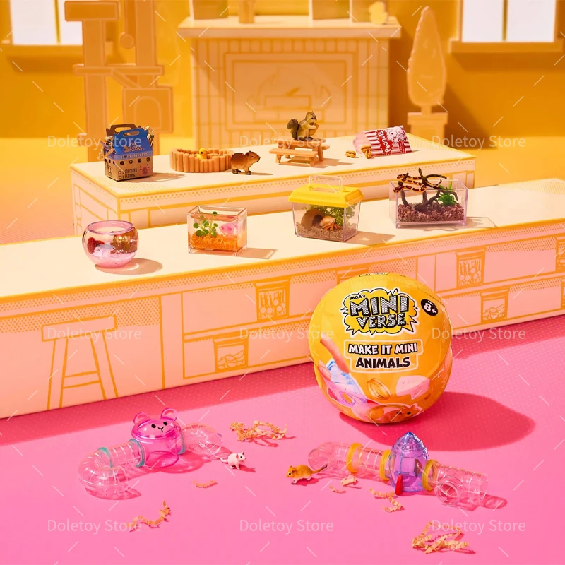 

MGA's Miniverse Mystery Blind Box Make It Mini Animals Series 2 Mini Surprise Collectible Toy Model Anime Figure Gift