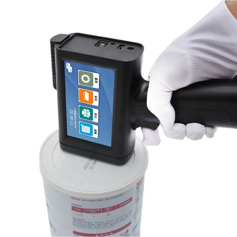 Portable handjet Printer Handheld Inkjet Printer with date number,barcode,code and image printing machine