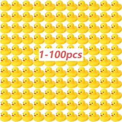 1-100 pcs yellow Rubber Ducks, Toys Squeaky Rubber Ducks Cute Float Duckies for  Birthday Party Favors Class Prizes Car Decor