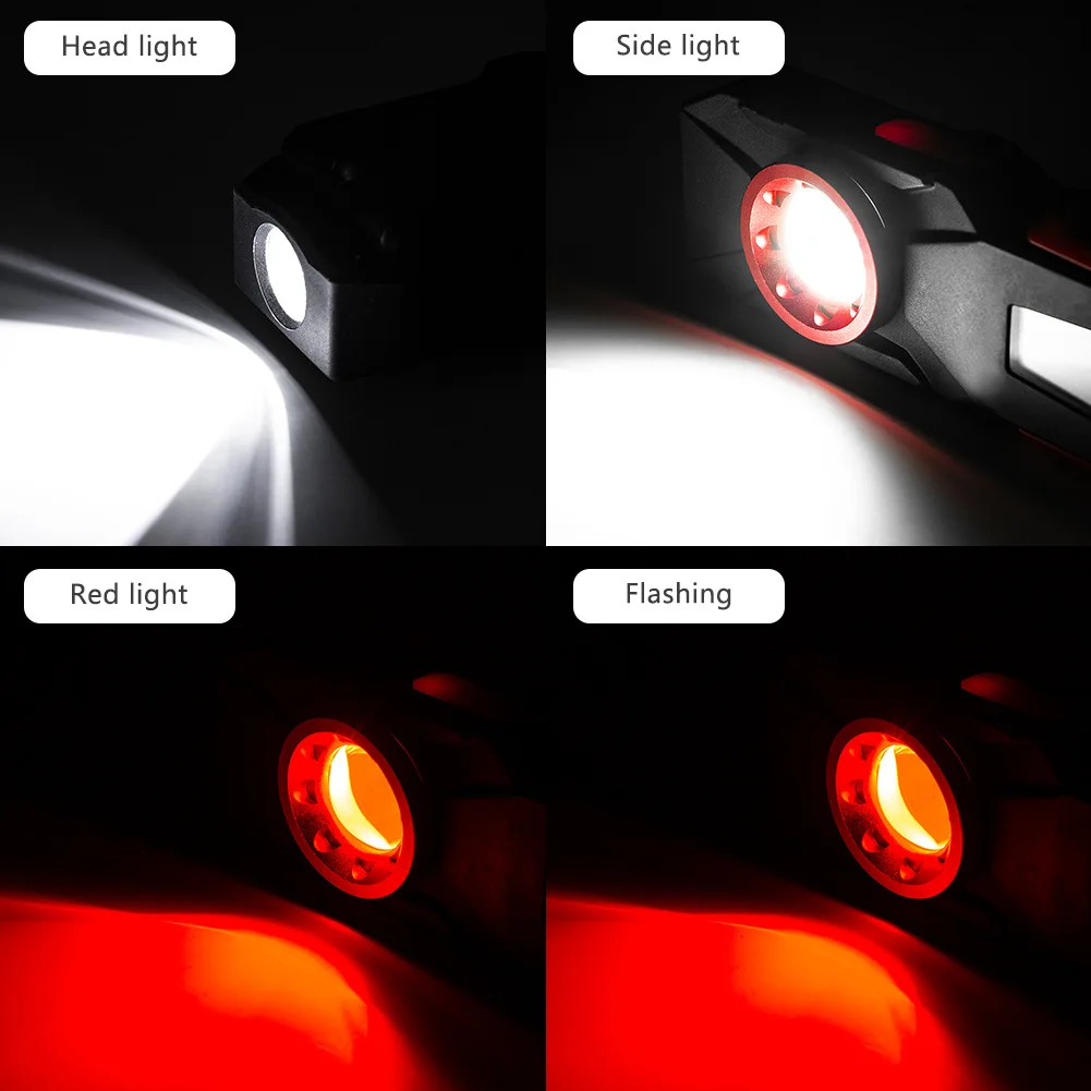 Magnetic COB LED Working Light USB Charging Flashlight Inspection Light Handy Torch Portable Lantern With Hook Mobile Power Bank