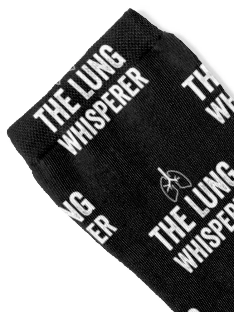 The Lung Whisperer Respiratory Therapist RT Pulmonologist Socks heated winter sports stockings sheer Socks Girl Men's