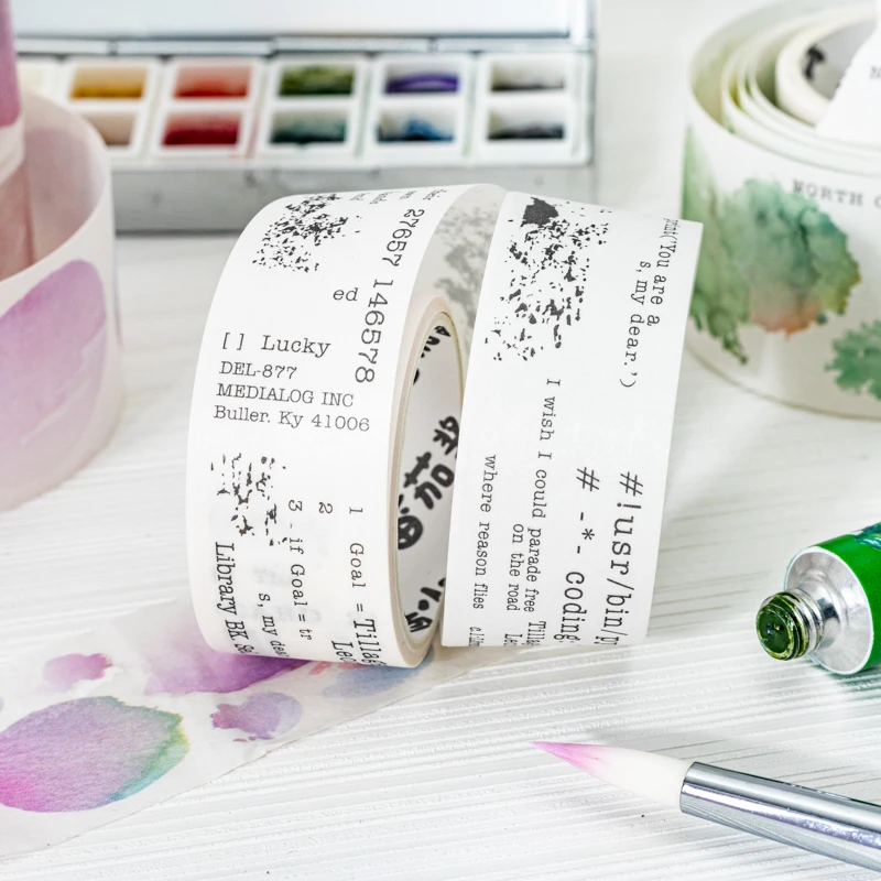 6packcs/12PCS A colorful poem series cute lovely decorative Adhesive paper masking washi tape