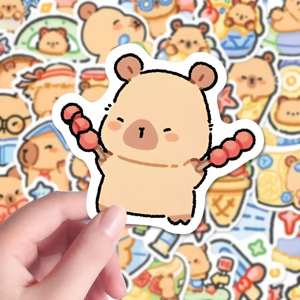 10/30/50PCS น่ารัก kapibara สติกเกอร์น่ารักการ์ตูน capybara สติกเกอร์ตกแต่ง