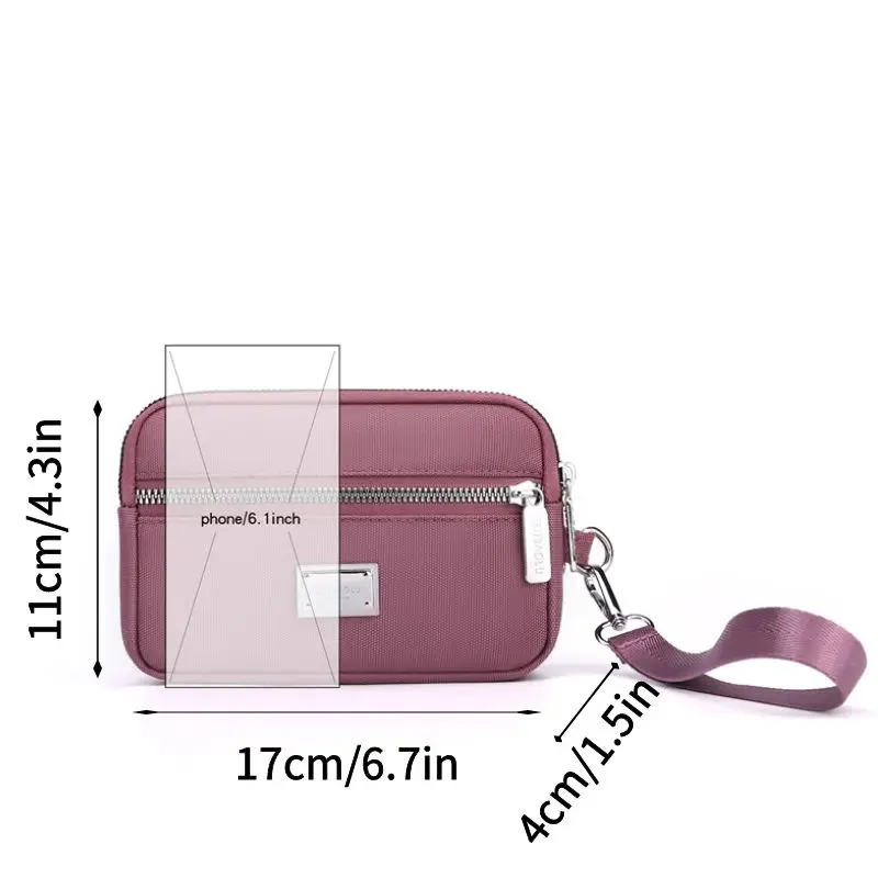 2023 New Fashion Handheld Bag Korean Version Leisure Mom\'s Bag Nylon Multi Layered Small Square Bag