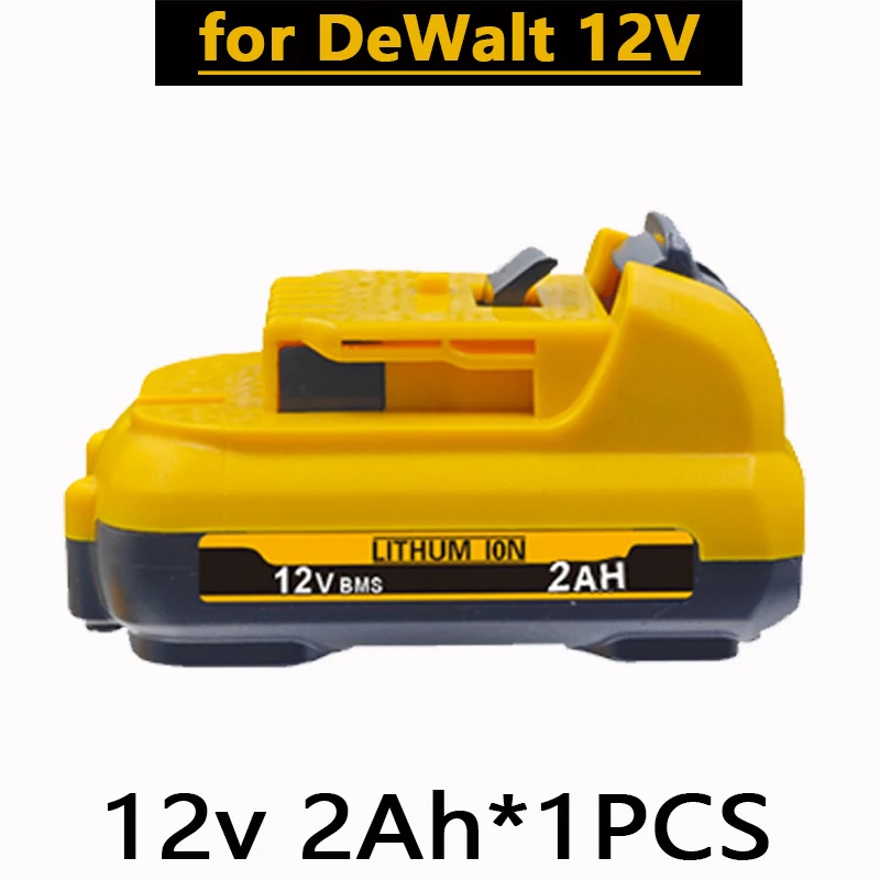1 Voor DeWalt 12V MAX 2.0Ah 3.0Ah 5.0Ah 6.0Ah Batterij DCB124 DCB125 DCB122 Oplaadbare Gereedschapspakket.