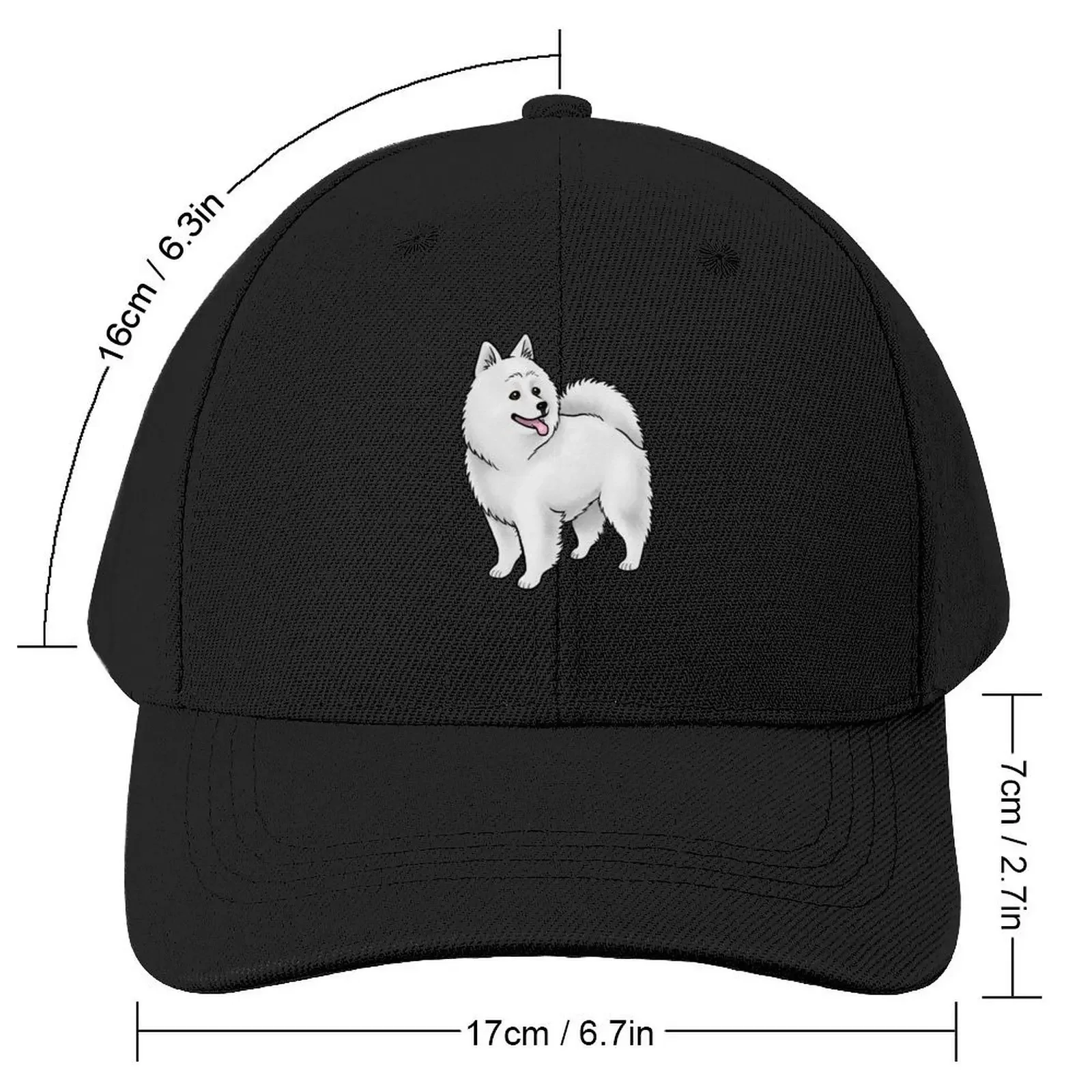 American Eskimo Dog White Baseball Cap New In The Hat Fishing cap Luxury Woman Men's