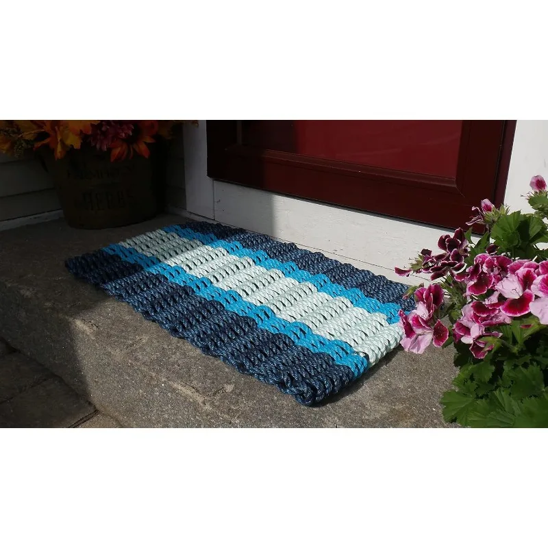 Nautical-Grade Outdoor Mat, Weather-Resistant Front Door Mat, American Made, Bonita, 18