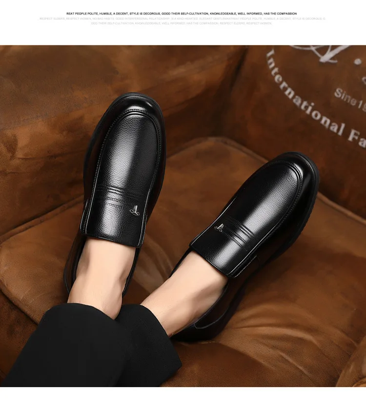2026 Neue Echtleder-Schuhe für Herren, Business-Casual-Slipper, Klassische Weiche Lederschuhe, Atmungsaktive Flache Schuhe – Detail 31