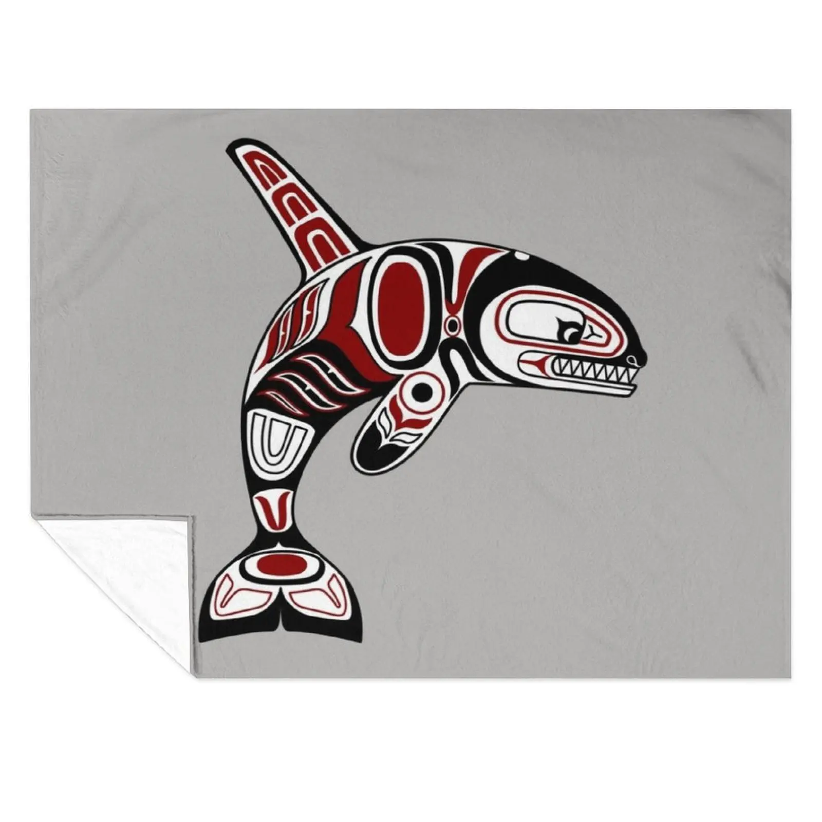 

Haida Orca Throw Blanket Heavy Shaggy Extra Large Throw Blankets