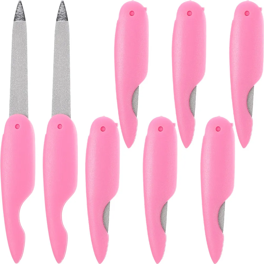 

8Pcs Nail Files Folding Metal Nail File Buffer Fingernails Toenails Manicure Polishing Tools Buffer for Nails Fingernail Files