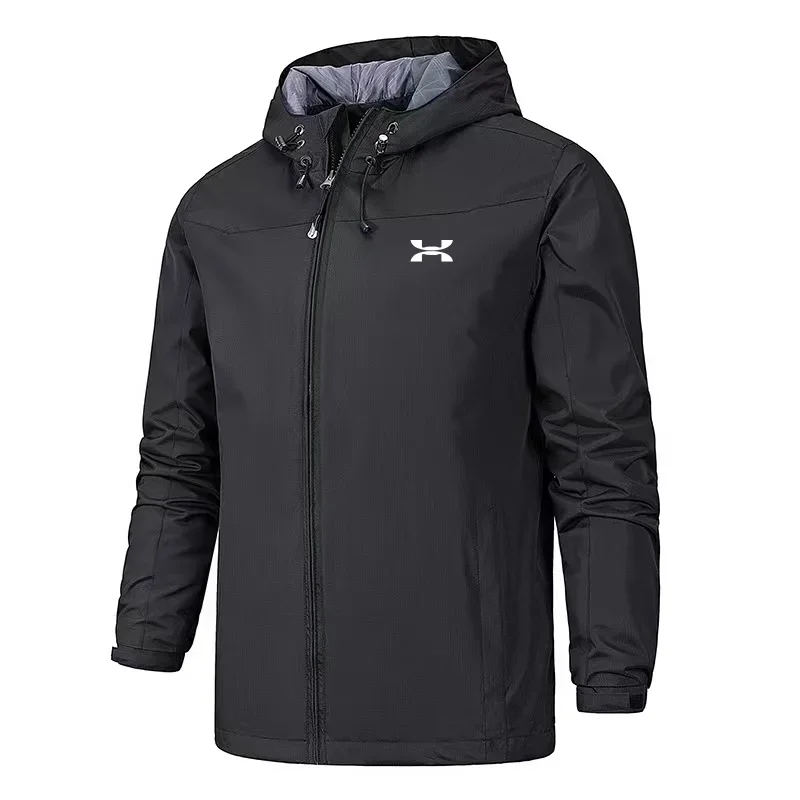 

2025 New Four Seasons Mountaineering Robe Men's Casual Jacket Outdoor Single layer Windbreaker Jacket for Men