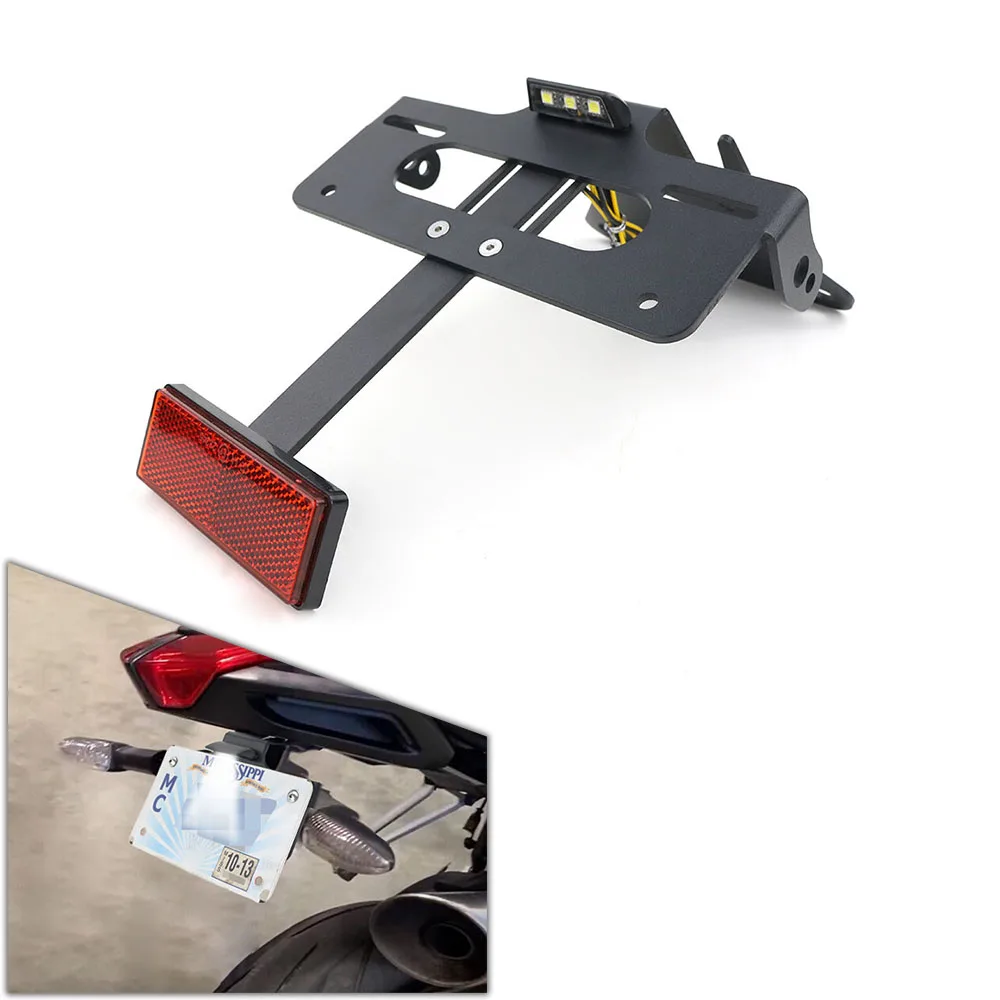 Fit For MV Agusta Brutale 1090 R Motorcycle Accessories License Plate Holder Bracket Tail Light Bracket Tidy Fender Eliminator