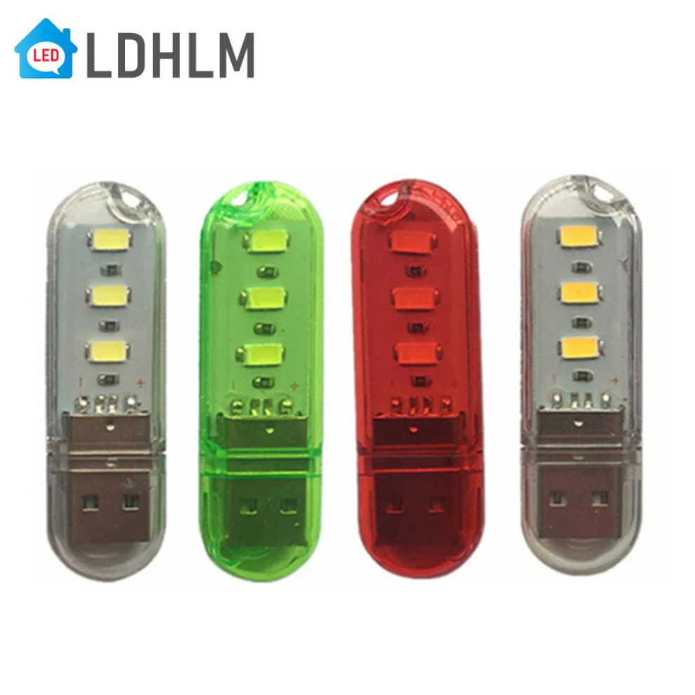 Ldhlm Nachtlampje Mini Led Nachtlampje Usb Stekker Power Bank Opladen Usb Boekverlichting Kleine Ronde Lezing Oogbescherming