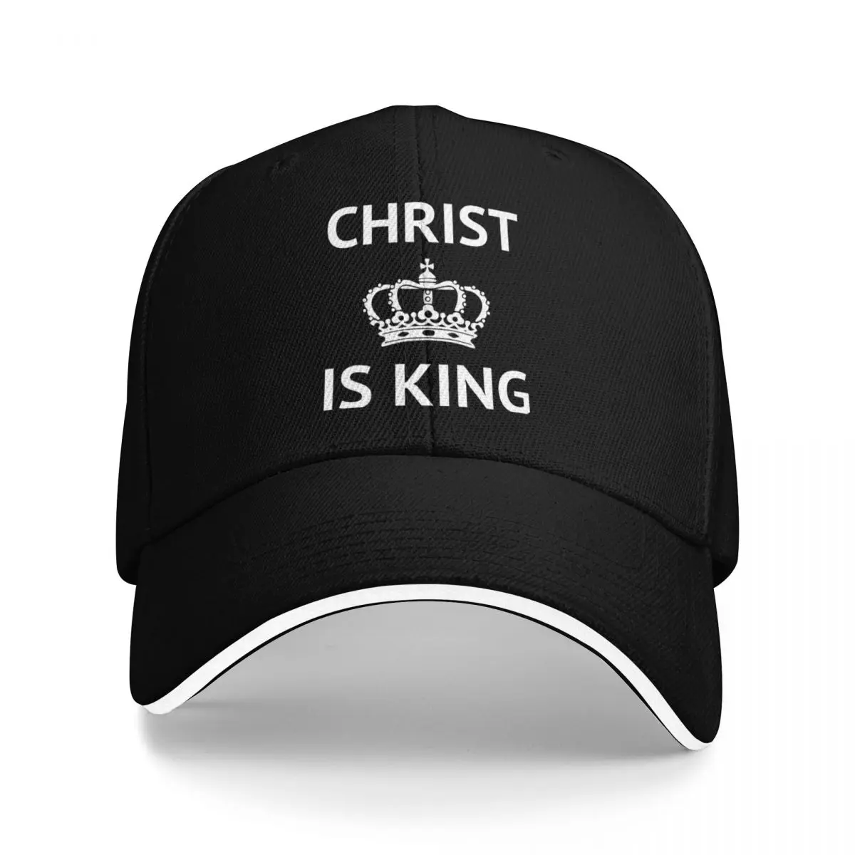

Christ is King crown logo (white) Baseball Cap New In Hat tactical cap Rugby Men's Luxury Women's
