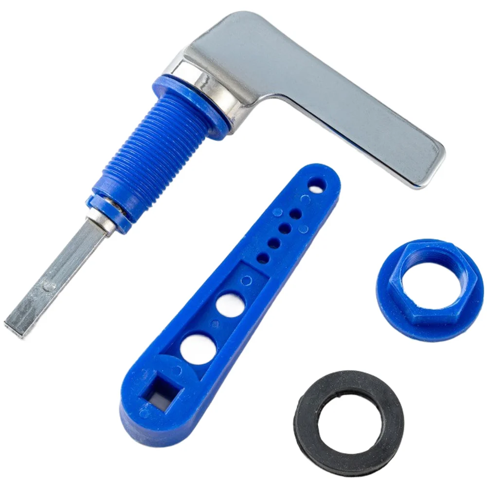 Compact Zinc Alloy Toilet Wrench with Ergonomic Bent Handle for Tank Service White Orange Blue 12.5 x 3.4 x 4.2 cm