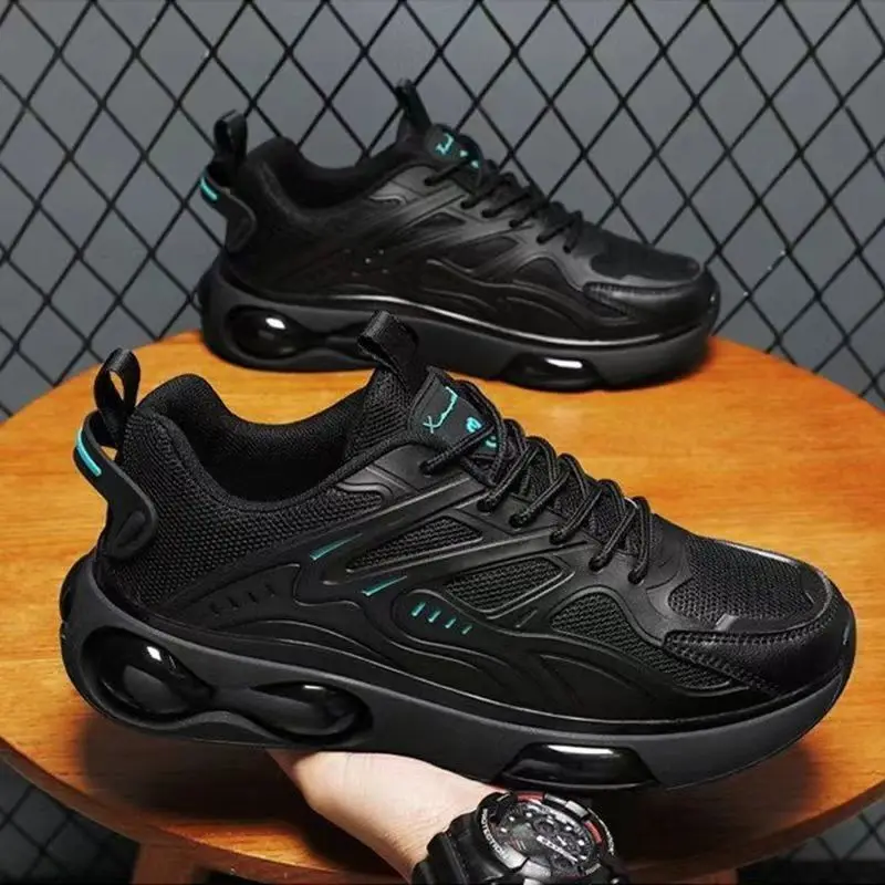 Male Sports Shoes Mens Casual Shoe Thick Bottom Air Cushion Wear-resistant Lightweight  Athletic Training Footwear Mens Sneakers