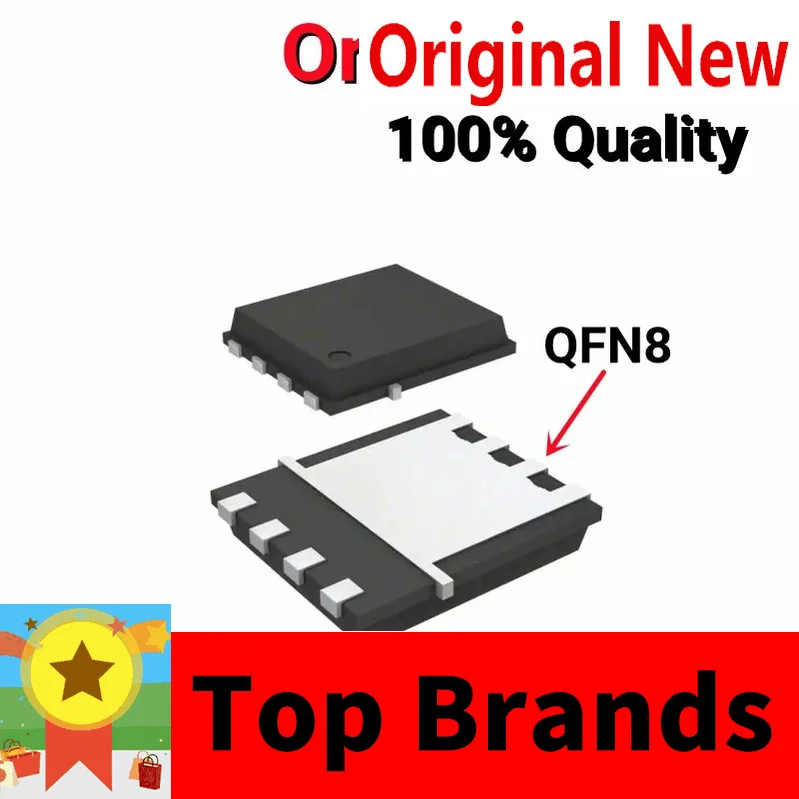 Chip AON7380 AO7380 100% MOSFET QFN-8 IC, nuevo y Original, lote de 10 unidades, 7380