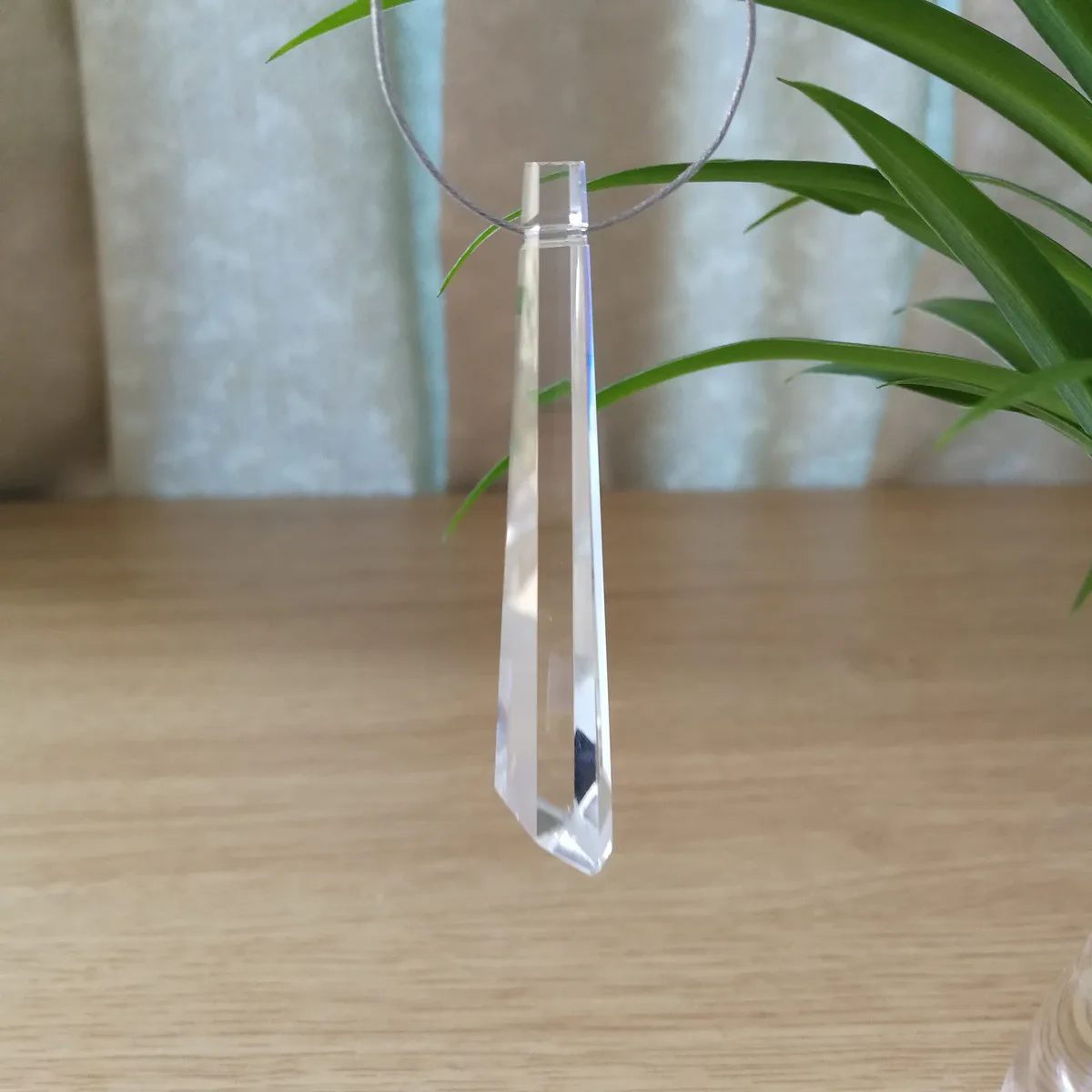 10pcs/Lot 63mm Crystal Drop Prism Transparent Color Crystal Curtain Drop Pendant Chandelier Parts For Hanging Pendant