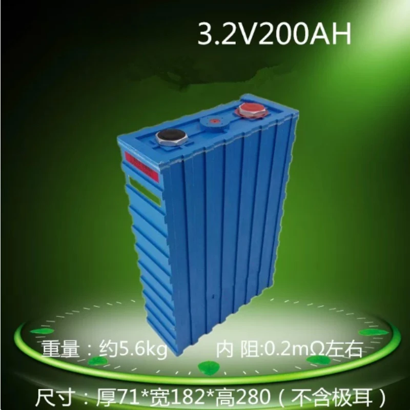 3.2V 200Ah Prismatic Cell, Cycles Deep Cycle Lithium Battery for Solar EV Energy Storage