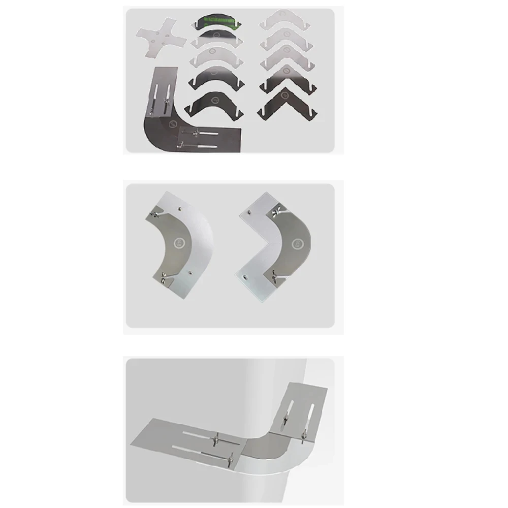 Multi-Radian Arc Scrapers – Yin-Yang Corner Putty Tools for Precise Shaping & Uniform Radian