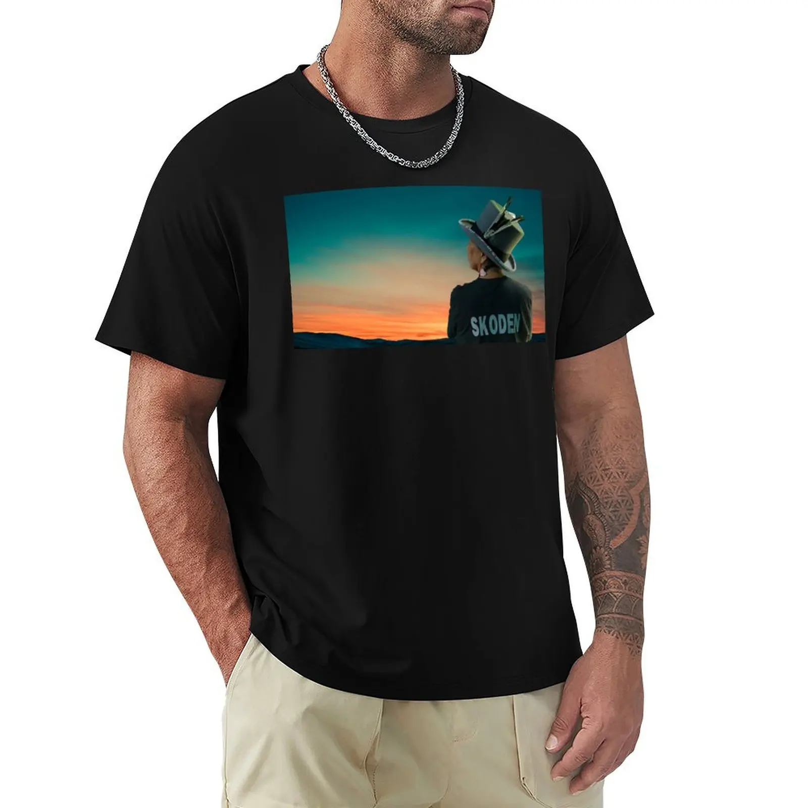 

SKODEN Grandmother Reservation Dogs T-Shirt Daily Work Short Sleeve Top