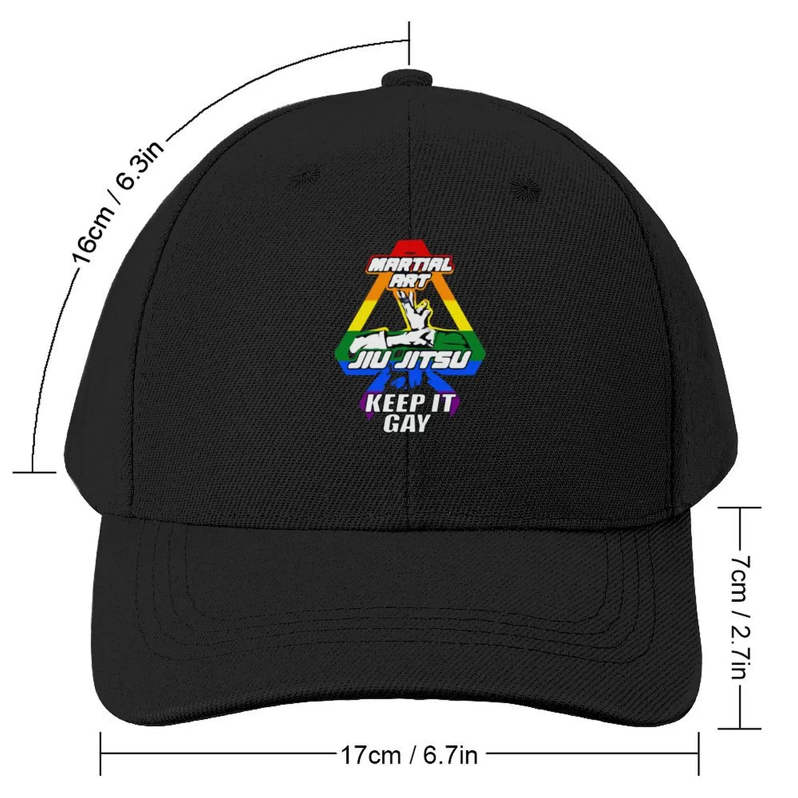 Keep Jiu Jitsu Gay BJJ Martial art Baseball Cap black Hip Hop Women's Beach Men's