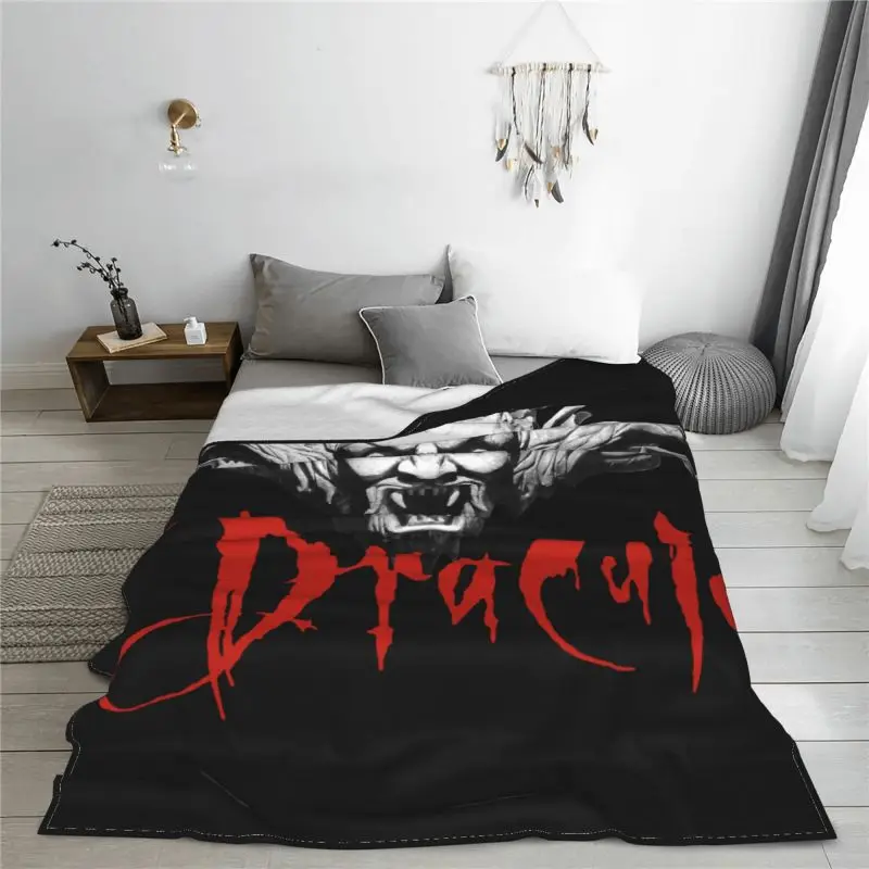 Dracula Bram Stoker Vampire Horror Movie Blanket Home New Style Lightweight Faux Fur Mink Sleeping Sheets