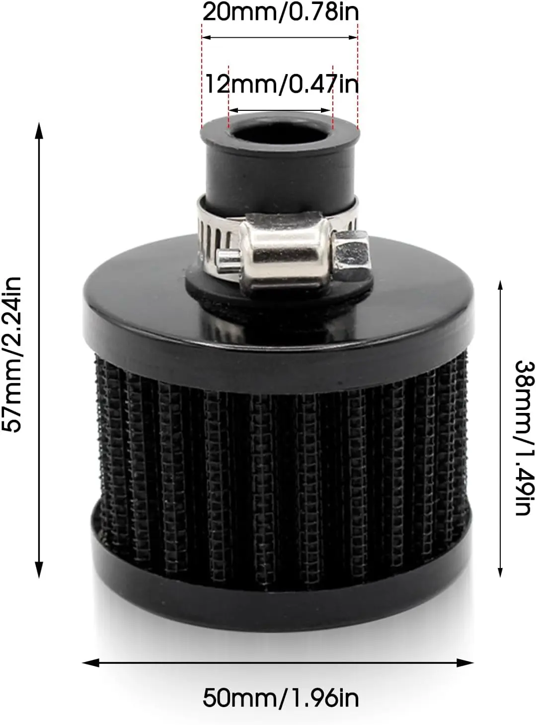 Air Filter Cover Breather Filter for Predator 212cc 196cc Coleman CT200U BT200X Baja MB200 GX160 GX200 Mini Bike Go Kart