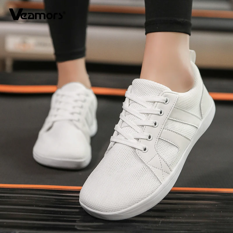 

Женская уличная прогулочная обувь с широким носком, мужские дышащие кроссовки для тренировок в тренажерном зале, Нескользящая уличная спортивная обувь для бега на плоской подошве