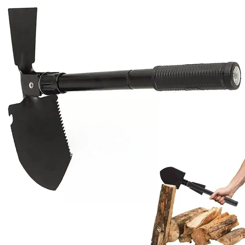 

Small Survival Mini Foldable Car Snow Portable Multifunction Shovel With Oxford Cloth Bag For Digging Sand