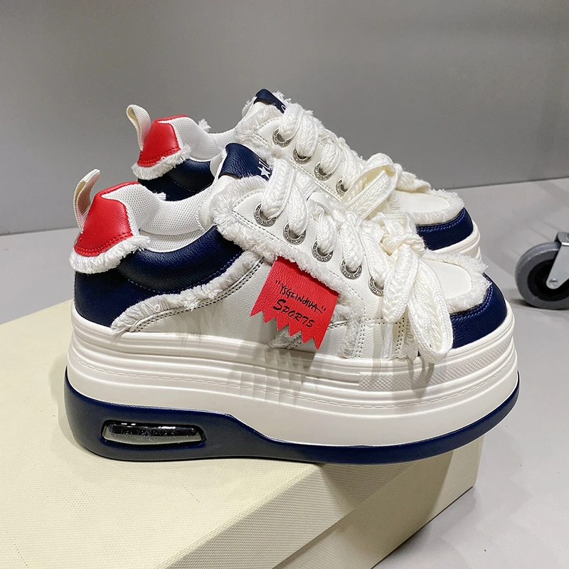 

Fashion Autumn Walking Sneakers High Platform Shoes Spring Thick Sole Casual Breathable Women Shoes Chunky Sports Sneakers