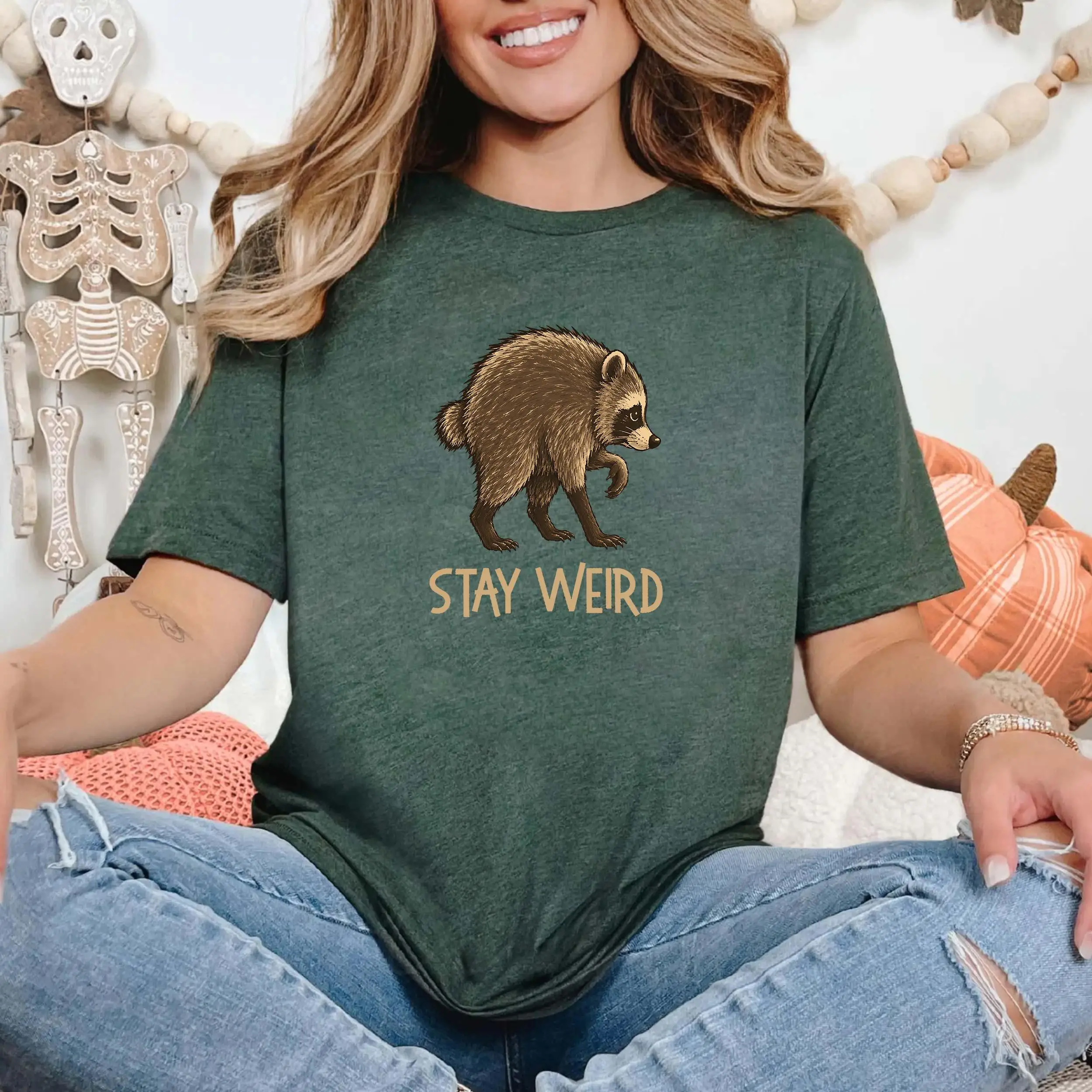 Jimothy The Racoon Graphic Tshirt, Funny Seattle Washington Meme, Local Cryptid 90s Galaxy Moon Shirt