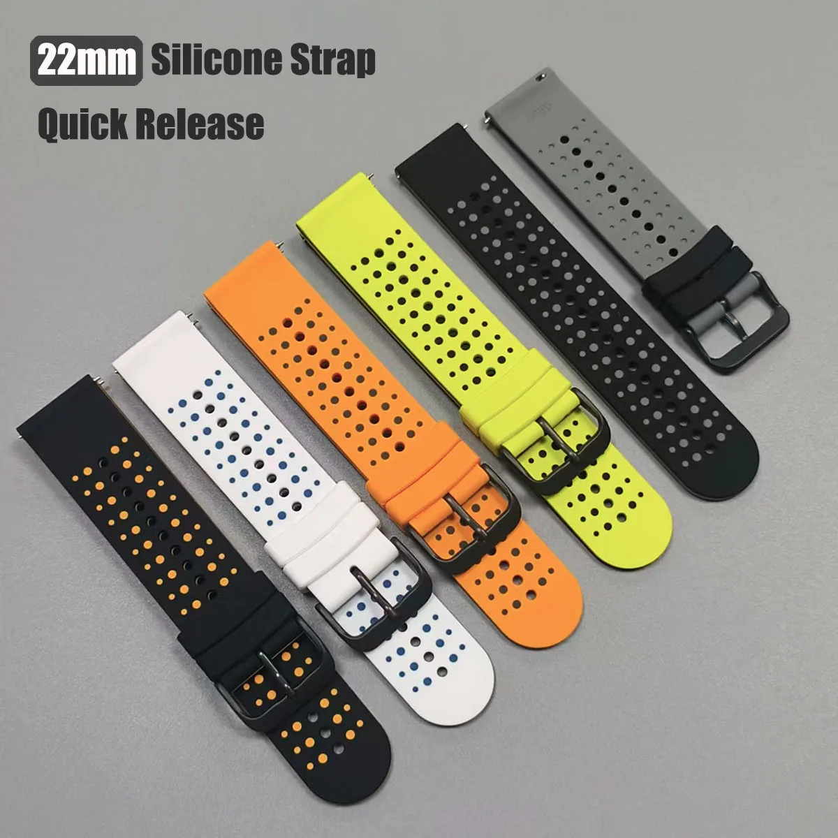 22mm Sportarmband für Xiaomi Watch 5/2 Pro Silikonband Mi Watch Color 2/S4 S3 S2 S1 Armband Amazfit BALANCE 2/GTR/Bip 6 Correa
