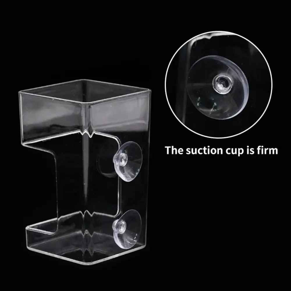 Acrylic Aquarium Feeders Ring Transparent Fixed-Point Fish Feeder Tray Durable Suction Cup Floating Food Tray Feeder