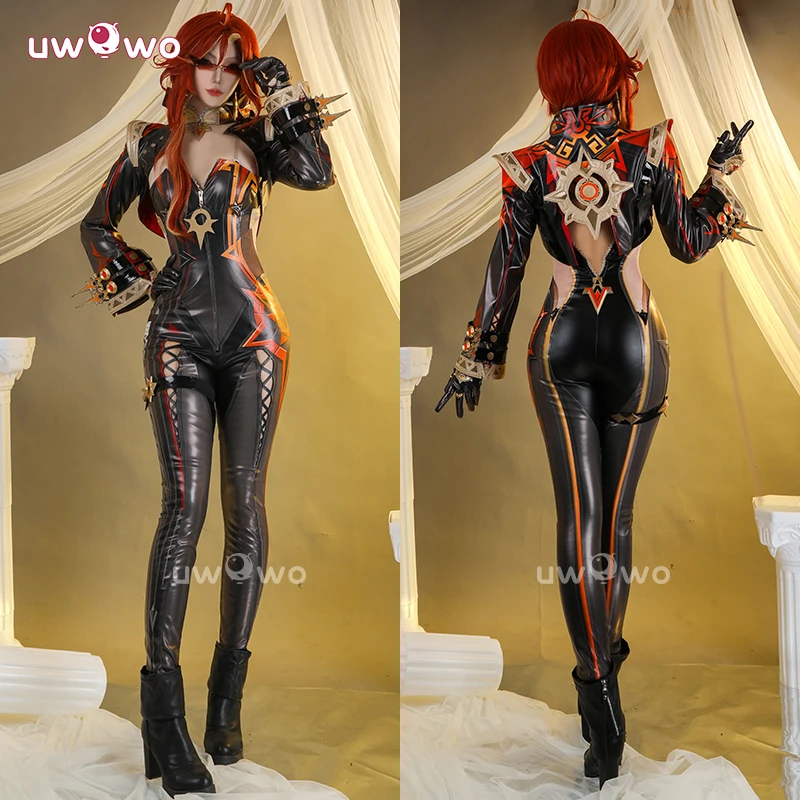 UWOWO Collab Series:Mavuika Cosplay Game Genshin Impact Mavuika Pyro Archon Cosplay Costume New Outfit Halloween Costume