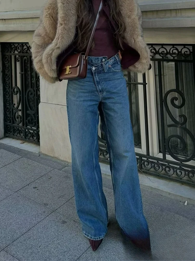 

KONDALA винтажные повседневные шикарные женские брюки-кроссовер с длинными поясами, прямые свободные брюки, модные весенне-летние праздничные брюки 2025 года