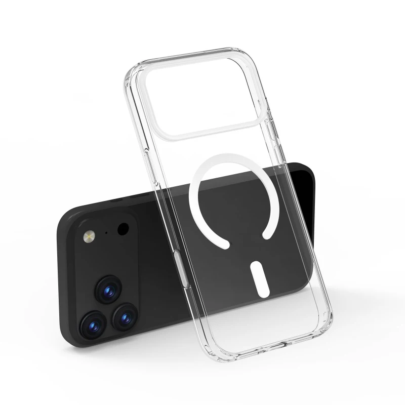 

Original Touch Camera Button Clear Magsafe Case for iPhone 17 Air 17Pro 16Pro 15 14 15Pro Max Wireless Charging Shockproof Cover