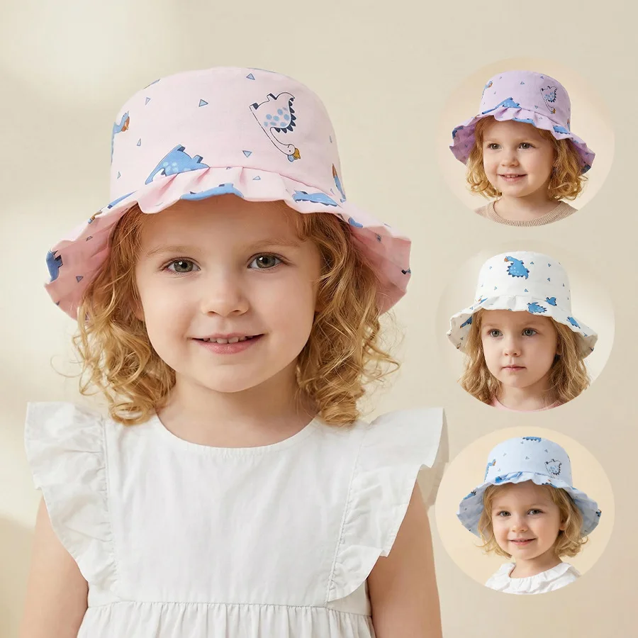 Children's sun protection hat - baby breathable sun hat - beach hat - baby floral sunshade - fisherman hat - European style