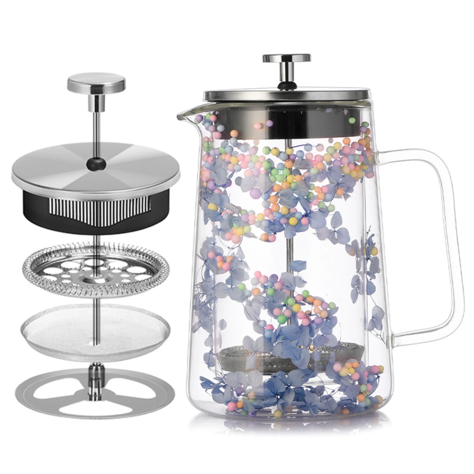 Kurutulmuş Çiçek Çift Camlı Pr - French Press Glass incelemesi ve fiyatı