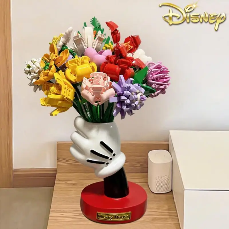 

Disney Mickey Mouse Designer Vase Modern Creativity Resin Flower Cartoon Home Floral Art Decoration Festival Christmas Gift