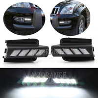 1 set LED DRL For Toyota Prado 120 Land cruiser LC120 FJ120 2003-2009 LED Headlight Driving Lamp with Controller Wire Harness