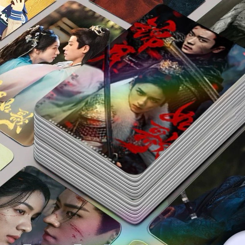 

30/50 шт. постер Cheng Lei TV Drama Legend of The Female General Xiao Jue Shandow Love Jin An Photo двухсторонний принт 3-дюймовая карта
