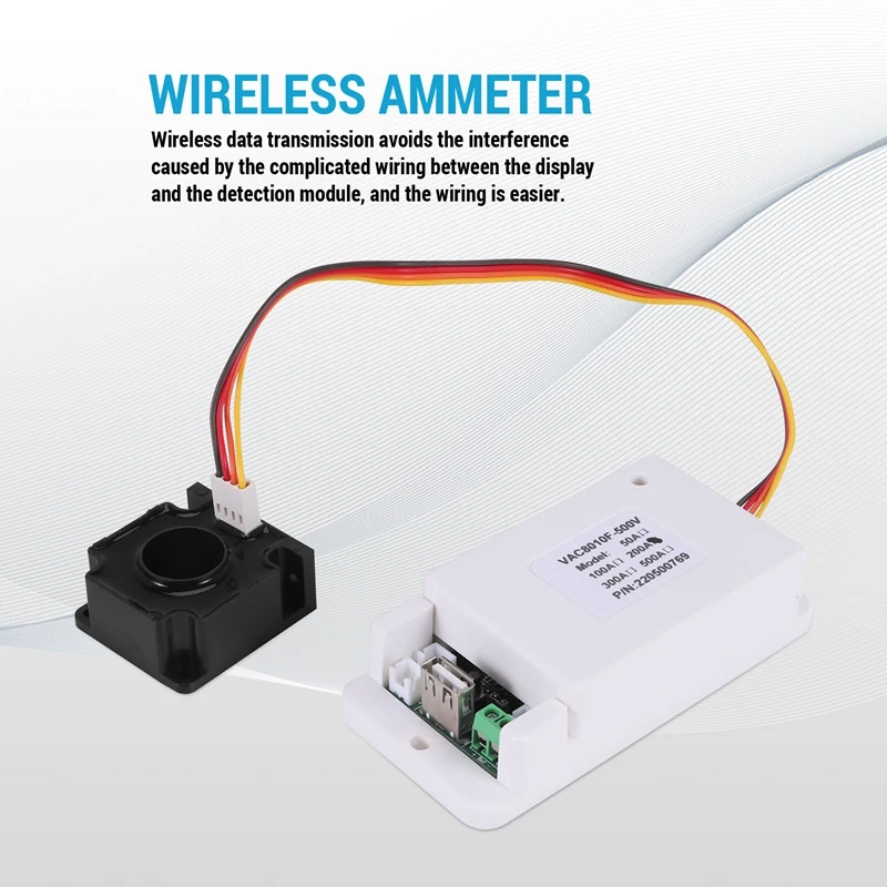 AD23-Hall DC 500 В беспроводной измеритель напряжения амперметр 2,4 дюйма цветной экран емкость детектор мощности тестер