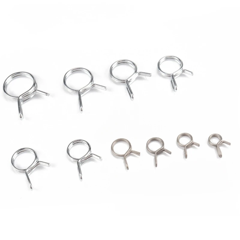 150 pz/set Clip a molla in acciaio inox fascetta stringitubo fissaggio tubo del carburante tubo dell'acqua tubo dell'aria strumenti idraulici per auto