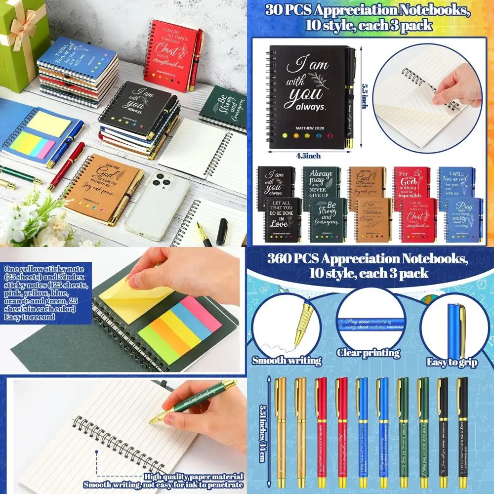 

Массовые христианские спиральные тетради: журналы молитв и шариковые ручки — верные подарки для церков, учителей и семьи