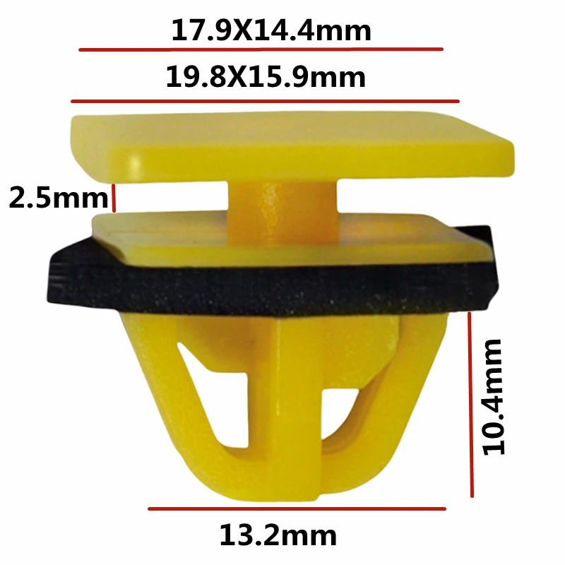 20Pcs Push Type Automobile Plastic Fastener Car Door Panel Clip Plastic Auto Rivets  87758-3D000    D183