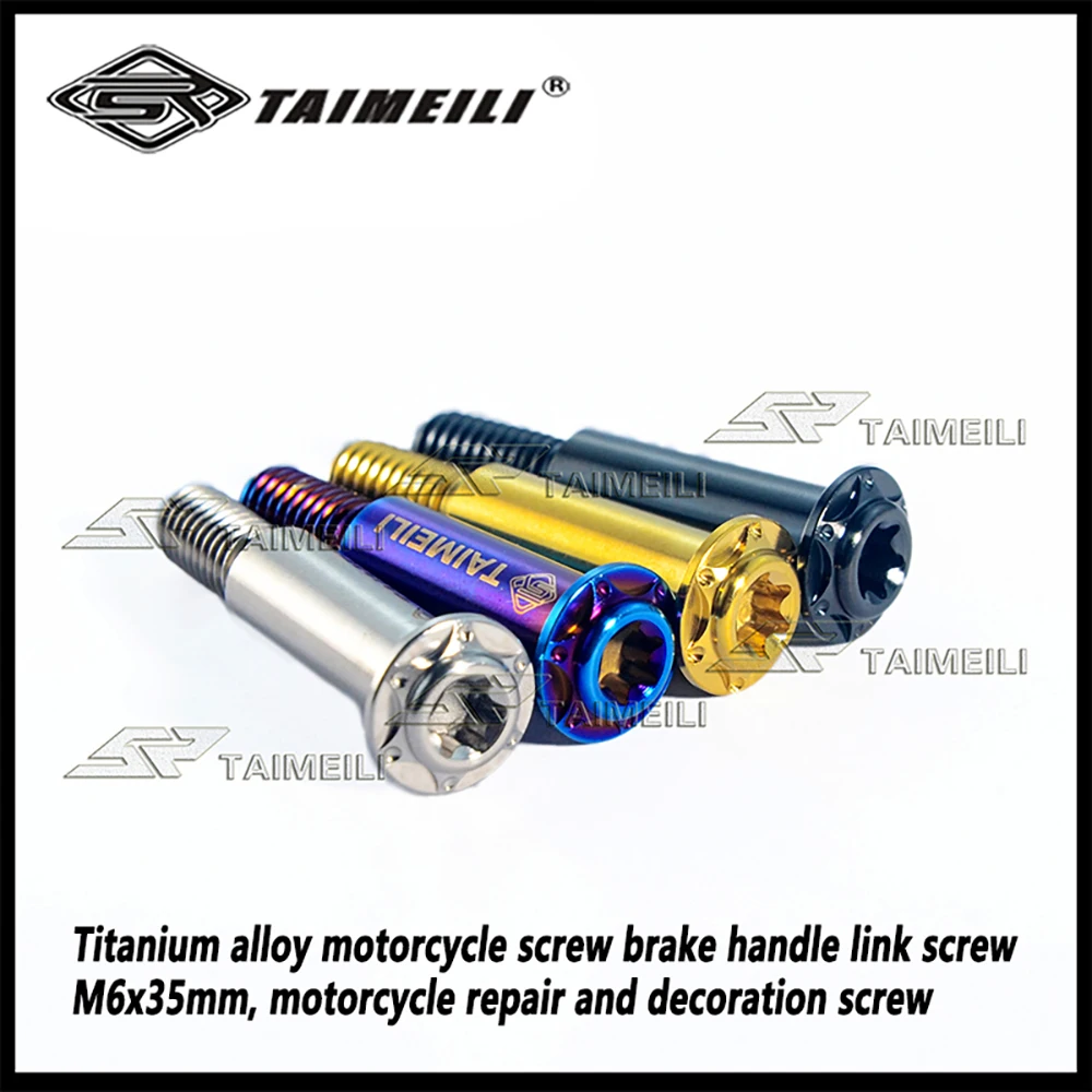 TAIMEILI Titanschraube für Motorradbremsen, Verbindungsschraube M6x35mm, Motorradschraube, passend für Nissin – Detail 3